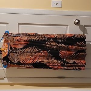 Lascana dress, size 10.  Black, orange and tan colors